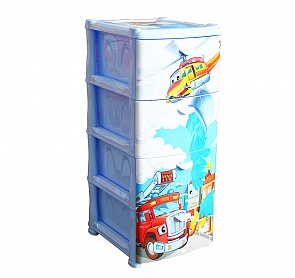 Комод Альт Деко - Спасатели, 4 секции (Idea, М 2805_Спасатели)